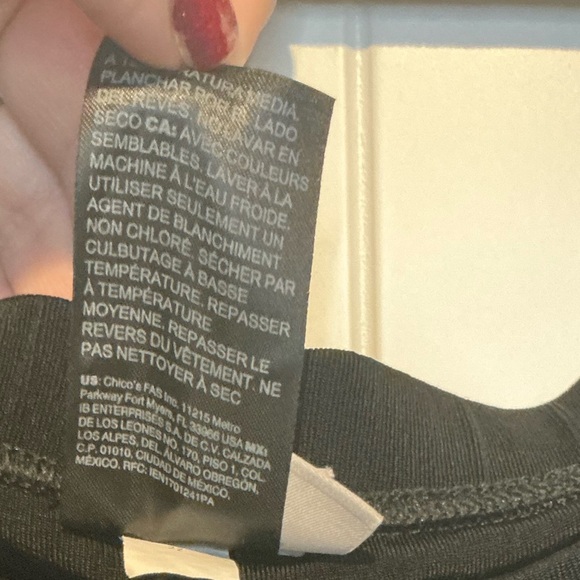 Chico's Travelers Black Harem Pants Size 4R (XL/16) - Picture 5 of 5